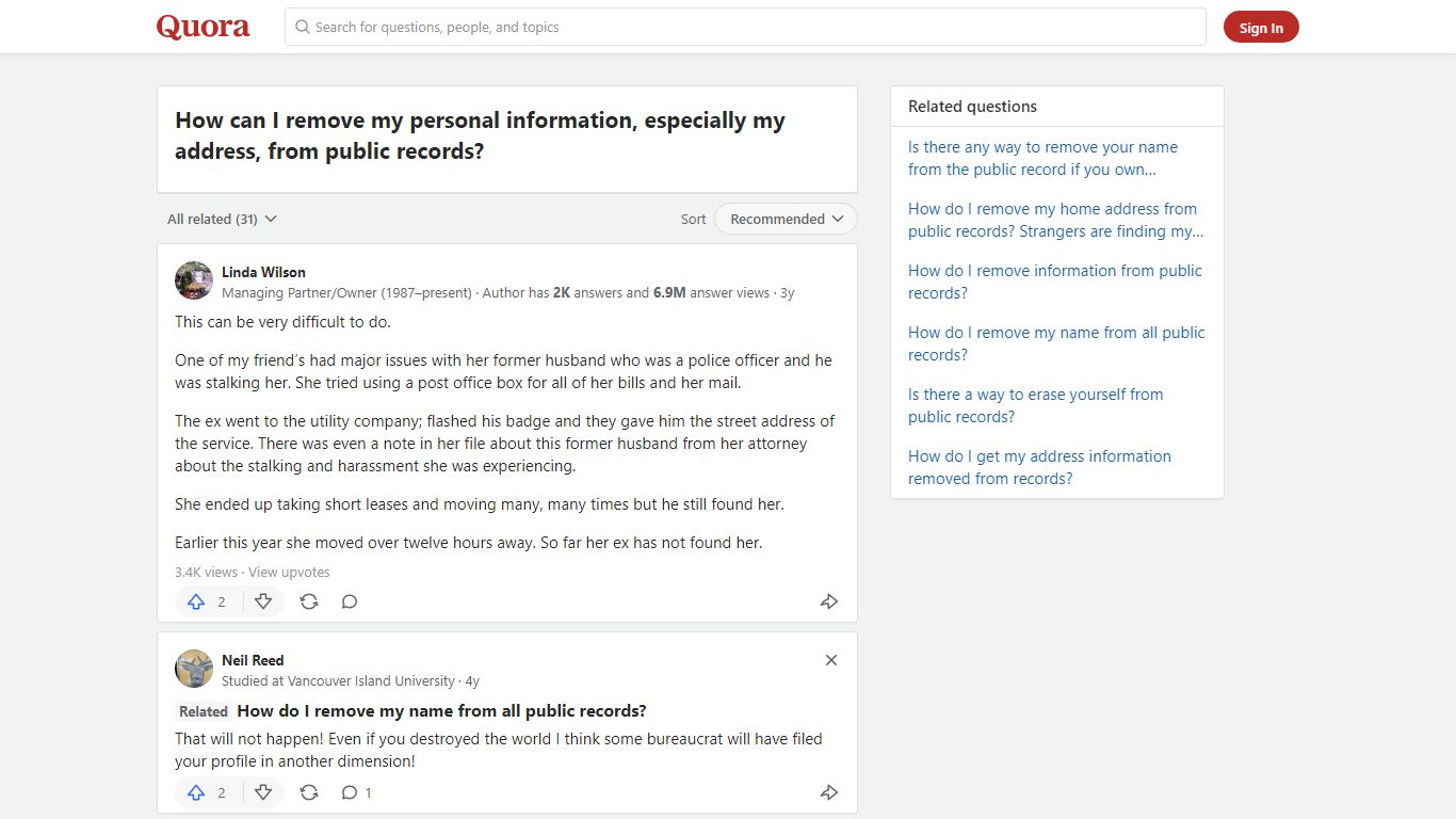 How to remove my personal information, especially my address ... - Quora